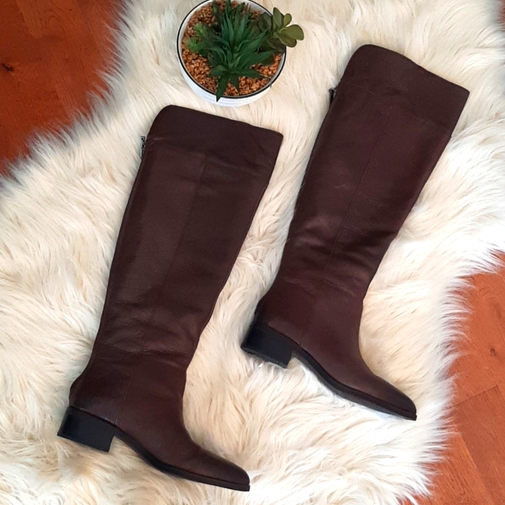 Franco Sarto Daya Brown Wide Calf boot,size 6.5, EUC